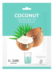 Jkosmec 5C Cure Essence Intensive Masque en Tissu &agrave; la Noix de Coco 25 ml