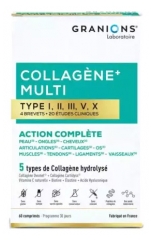 Granions Collag&egrave;ne + Multi Type I, II, III, V, X 60 Unit&eacute;s S&eacute;cables