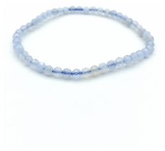 Natura Square Bracelet Facettes Calc&eacute;doine Bleue 1 Unit&eacute;