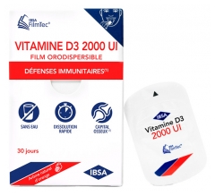 IBSA Vitamine D3 2000 UI 30 Unit&eacute;s Orodispersibles