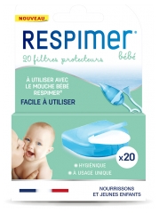Respimer Filtres Pour Mouche B&eacute;b&eacute; 20 Unit&eacute;s / Dispo 15/09/2021