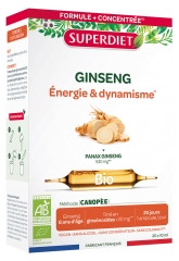 Superdiet Ginseng &Eacute;nergie & Dynamisme Bio 20 Unit&eacute;s