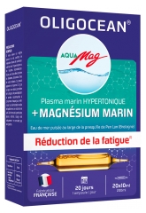 Oligocean Aqua Mag Plasma Marin Hypertonique + Magn&eacute;sium Marin 20 Unit&eacute;s