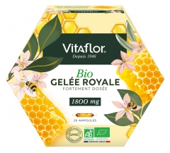 Vitaflor Gel&eacute;e Royale Bio 1800 mg - 20 ampoules de 10 ml