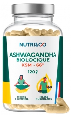 Nutri&Co Ashwagandha Bio Ksm-66&reg; Stress Sommeil & Musculation 120 G&eacute;lules