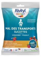 Alvityl Mal des Transports Confort Digestif 10 Sucettes