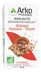 Arkopharma Arkog&eacute;lules Shiitak&eacute; Maitak&eacute;-Reishi Bio 40 Unit&eacute;s