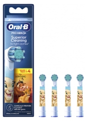 Oral-B Pro Kids 3+ Disney 4 T&ecirc;tes de Rechange 3 Ans et +