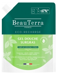 BeauTerra Gel Douche Surgras au Verveine Citron &Eacute;co Recharge 1 Litre