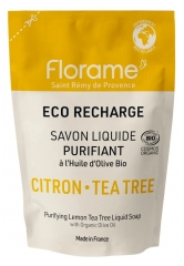 Florame Savon Liquide Purifiant Citron Arbre &agrave; Th&eacute; &Eacute;co-Recharge Biologique 470 ML