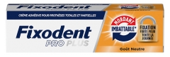 Fixodent Pro Plus Cr&egrave;me Adh&eacute;sive Fixation Forte Go&ucirc;t Neutre 40 Grammes
