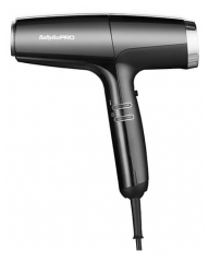 Babyliss PRO S&egrave;che-cheveux Falco Black & Silver BAB8550BE