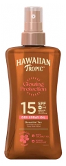 Hawaiian Tropic Glowing Protection Huile S&egrave;che en Gel Corps SPF15 200 ML