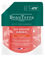 BeauTerra Gel Douche Surgras Mono&iuml; &Eacute;co Recharge 1 Litre