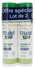 Etiaxil D&eacute;odorant V&eacute;g&eacute;tal 24H Lotus Vert Bio Lot 2 x 100 ml
