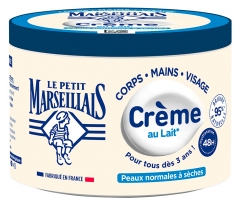 Le Petit Marseillais Cr&egrave;me au Lait Hydratation 48H Peaux Normales &agrave; S&egrave;ches D&egrave;s 3 ans 360 ml