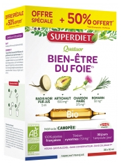 Superdiet Quatuor Chardon Marie Digestion Bio 20 Ampoules de 10 ml + 10 Offertes