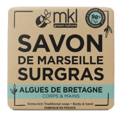 MKL Green Nature Savon de Marseille Surgras Algues de Bretagne 100 Grammes