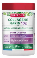 Superdiet Collag&egrave;ne Marin 10 g + Calcium, Vitamine D3, K2, Pr&ecirc;le 240 Grammes