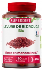 Superdiet Levure de Riz Rouge Bio 120 Unit&eacute;s