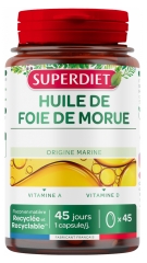 Superdiet Huile de Foie de Morue 45 Unit&eacute;s