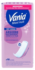 Vania Maxi Nuit 10 Serviettes Extra Longues