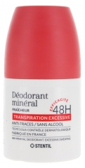 Stentil D&eacute;odorant Min&eacute;ral Fra&icirc;cheur Transpiration Excessive 48H Roll-On 50 ml