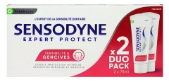 Sensodyne Expert Protect Sensibilit&eacute; & Gencives Dentifrice Double Protection Intensive Lot de 2 x 75 ml 