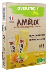 Overstims Barre Amelix Bio Citron - Miel (4 Barres)