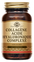 Solgar Complexe Collag&egrave;ne et Acide Hyaluronique 30 Tablets