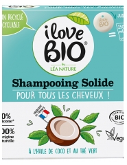 I Love Bio Shampoing Solide Th&eacute; Vert & Huile de Coco Bio 65 G