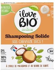 I Love Bio Shampoing Solide Beurre de Karit&eacute; et Huile de Macadamia Bio 65 G