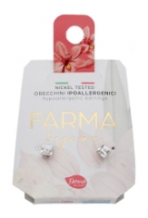Farma Bijoux Boucles d'Oreilles Hypoallerg&eacute;niques Xirius Crystal 6,2mm Peaux Sensibles