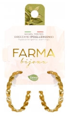 Farma Bijoux Boucles d'Oreilles en Spirale 20 mm