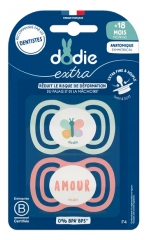 Dodie Extra 2 Sucettes Anatomiques 18 Mois et +