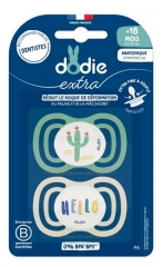 Dodie Extra 2 Sucettes Anatomiques 18 Mois et +