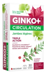 Ginkor Ginko + Circulation Jambes L&eacute;g&egrave;res 30 Comprim&eacute;s