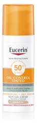 Eucerin Sun Protection Oil Control Gel Cr&egrave;me Teint&eacute; M&eacute;dium SPF 50 + 50 ML