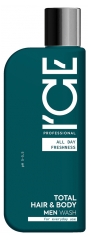 ICE Professional Men Shampoing Douche Quotidien 2en1 Corps et Cheveux 250 ml