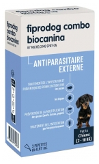 Biocanina Fiprodog Combo Petits Chiens de 2-10 kg 3 Pipettes