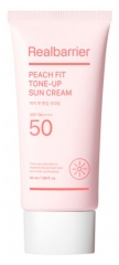 Real Barrier Peach Fit Tone-Up Cr&egrave;me Solaire Visage SPF 50 50 ML