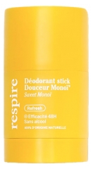 Respire D&eacute;odorant Stick Douceur Mono&iuml; Bio 50 Grammes