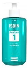 Isdin Acniben 1 Gel Nettoyant et Matifiant 400 ML