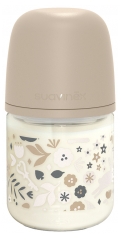 Suavinex Wonderland Biberon Verre T&eacute;tine Sym&eacute;trique S D&eacute;bit Lent 120 ml D&egrave;s 0 Mois