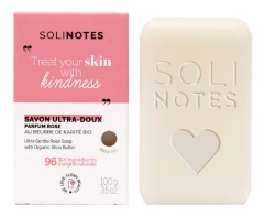 Solinotes Rose Savon Solide Ultra-Doux au Beurre de Karit&eacute; 100 g
