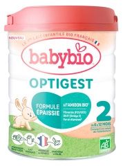 Babybio Optigest 2 de 6 &agrave; 12 Mois Formule &Eacute;paissie Bio 800 g