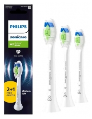 Philips Sonicare W2 Optimal White HX6063/87 Medium Soft 3 T&ecirc;tes de Brosse de Rechange dont 1 Offerte