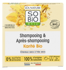 L&eacute;a Nature SO BIO &eacute;tic shampoing & Apr&egrave;s-Shampoing Karit&eacute; Bio 65 Grammes