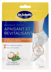 Scholl Masque Pieds Apaisant et Revitalisant 1 Unit&eacute;