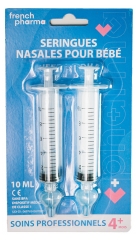 French Pharma Seringues Nasales pour B&eacute;b&eacute; 2 x 10 ml